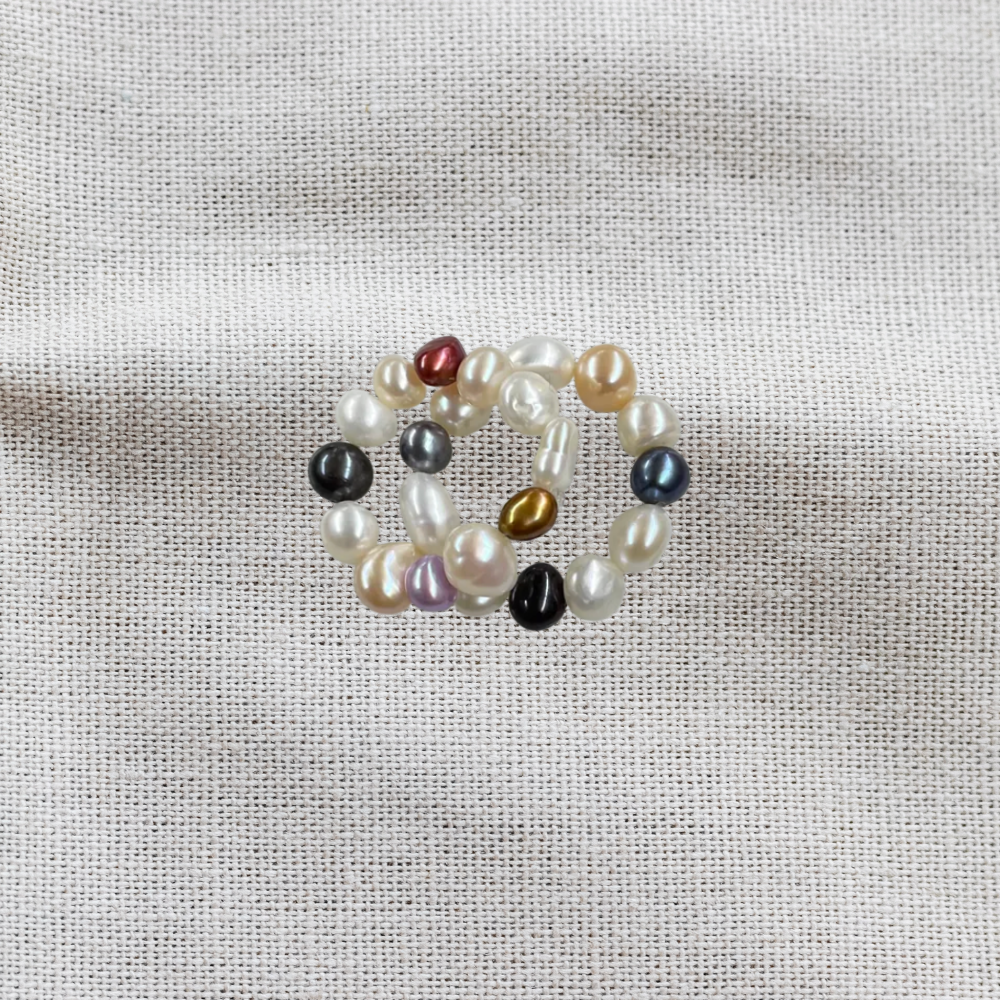Multi-Color Pearl Ring