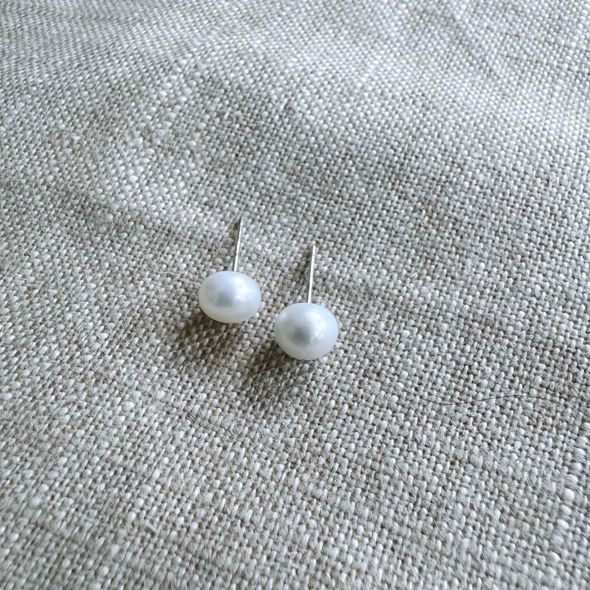 Freshwater Pearl Studs | 10mm