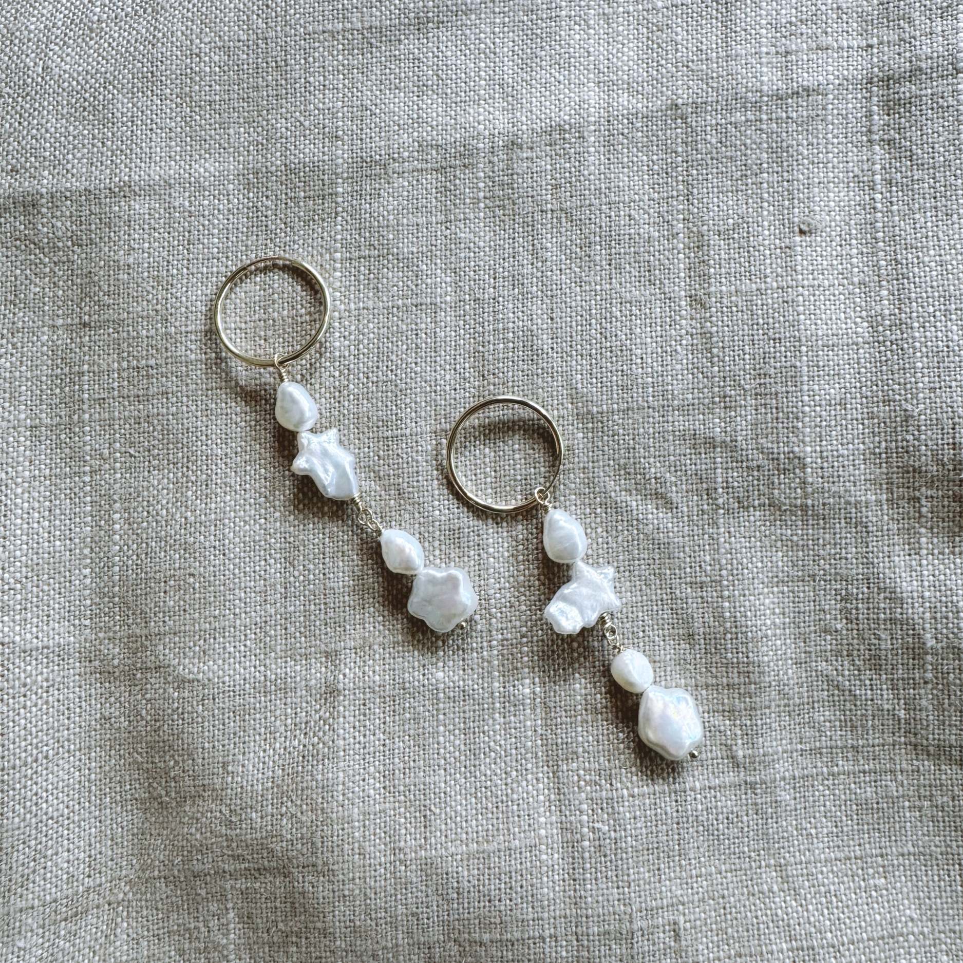 Baroque Freshwater Dangle Earrings