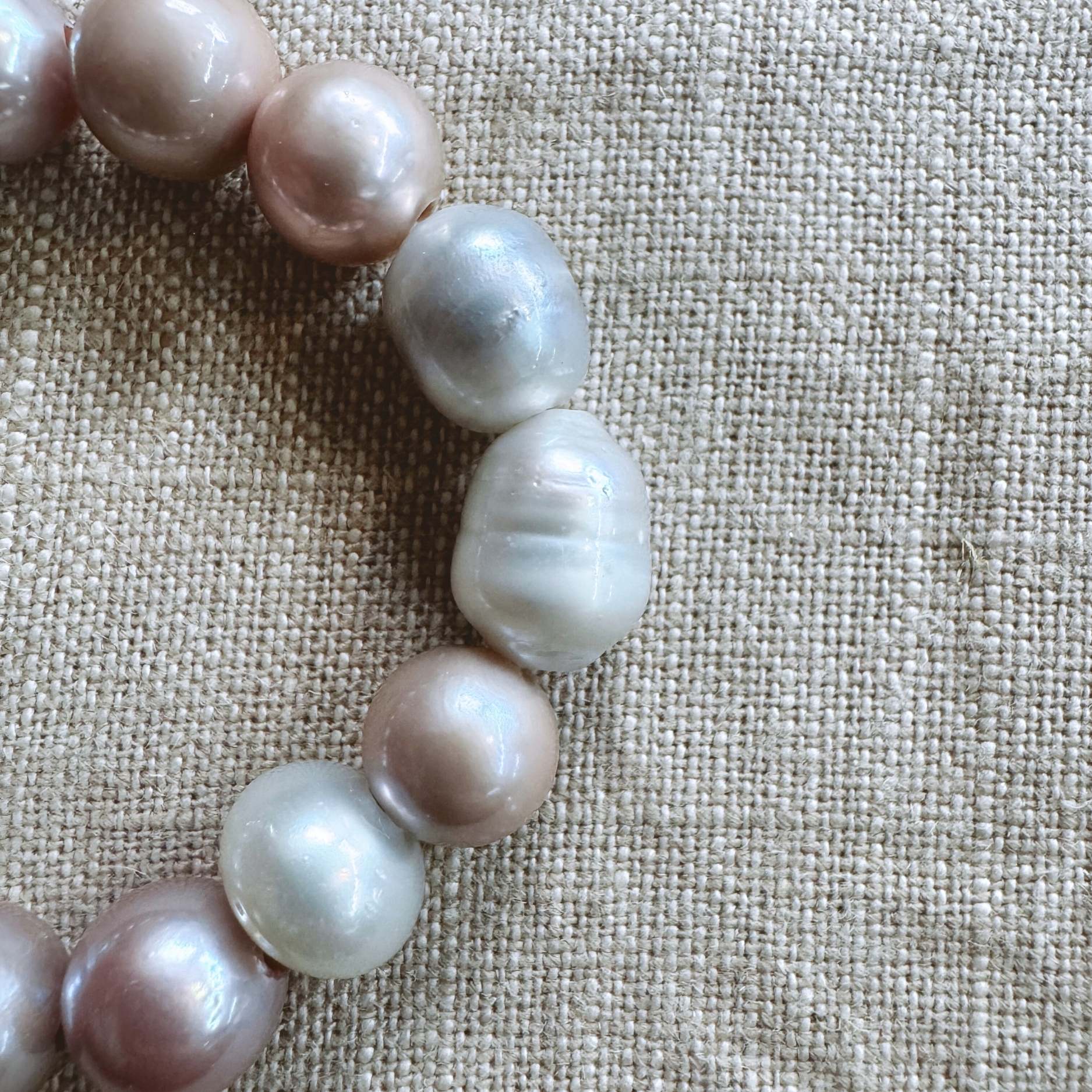 Pink Edison Stretch Bracelet