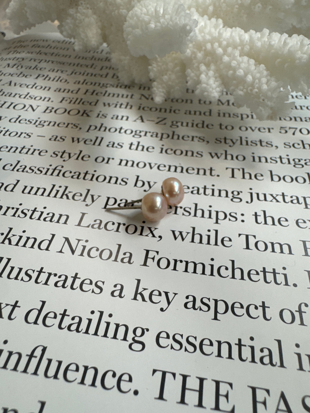 Blush Pearl Studs | 8.5mm