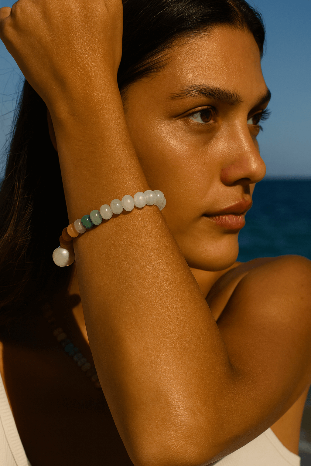 Global Wave Pearl Bracelet