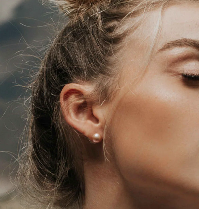 Blush Pearl Studs | 8.5mm