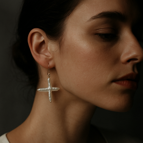 Astra Cross Earrings