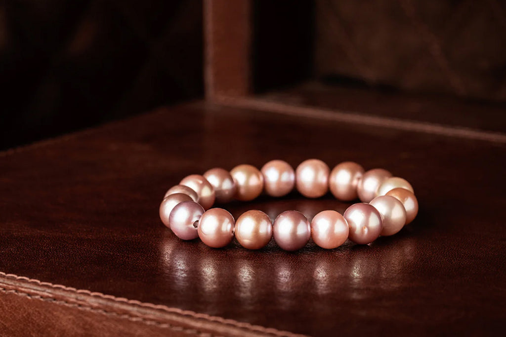 Pink Edison Stretch Bracelet